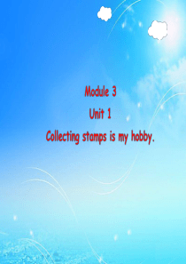 外研版英语六年级上册--Module-3--Unit-1