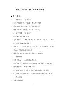 高中历史必修二第一单元知识点整理1234