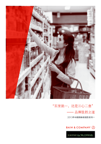 XXXX年中国购物者报告