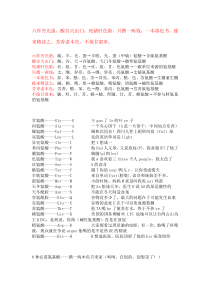 20种氨基酸记忆口诀