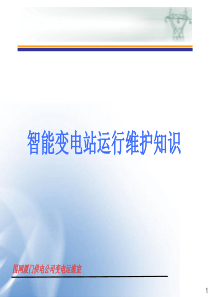 智能变电站运行维护知识(完整版)