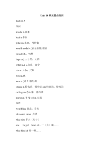 Unit10单元重点知识辅教资料初中英语人教版七年级下册教学资源