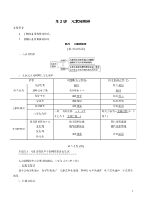 52元素周期律教案解析版