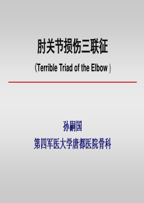 肘关节损伤三联征