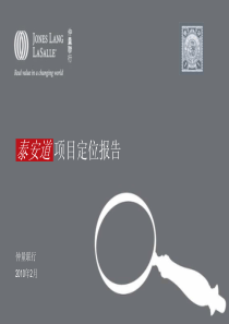 仲量联行XXXX年2月天津泰安道项目定位报告