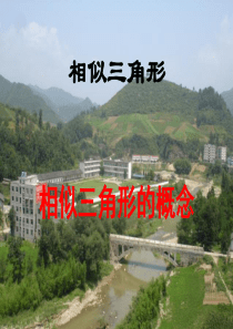 相似三角形相似三角形的概念