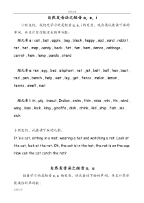 自然拼读元音规则