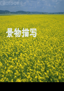 景物描写ppt