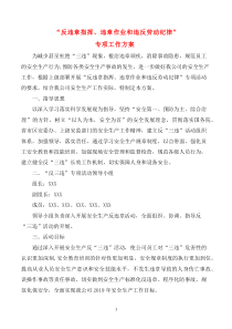 反三违活动实施方案
