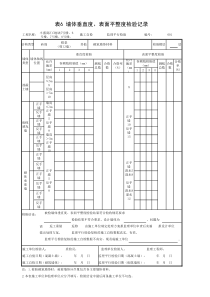 001-表6-墙体垂直度、表面平整度检验记录