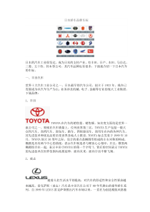 日本轿车品牌车标 doc