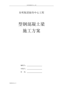 皇明型钢混凝土梁施工方案