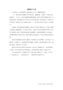 我变成了小鸟-三年级想象作文