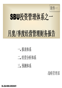 月度-季度经营管理财务报告