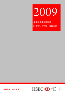 汇丰银行X年度报告