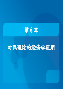 6-对偶理论的经济学应用资料