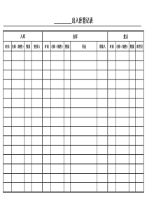 仓库出入库登记表(简单实用)-(1)