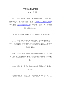 省电力设施保护条例