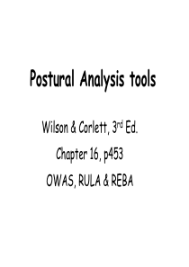 人机工程学-RULA-测量方法