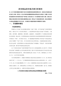 西安商品房市场4月度分析报告