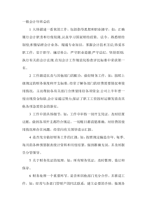 财务年终总结范文举例