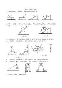 受力分析画图专题练习