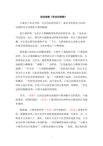 《明亮的眼睛》阅读及答案