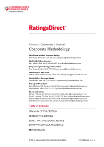 Corporate-Methodology(标普)(标准普尔内部资料)