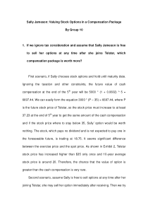 Sally-Jameson---Valuing-Stock-Options-in-a-Compens