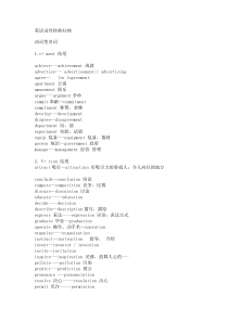 (完整版)英语词性转换归纳