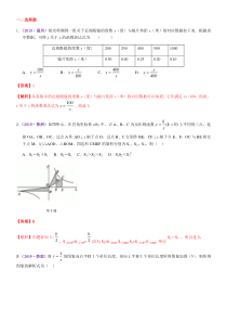 2019全国中考数学真题分类汇编：反比例函数图象、性质及其应用