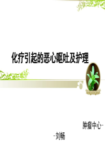 化疗引起的恶心呕吐的护理