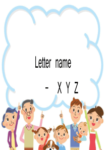 英文字母letter-name-X-Y-Z