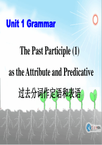 过去分词作定语和表语-Grammar