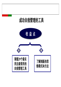 成功自我管理的29个最实用工具(80P)