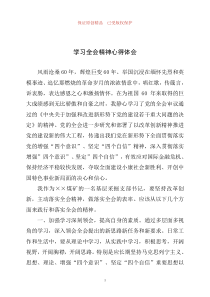 学习全会精神心得体会之二