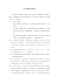 员工出游安全责任书-