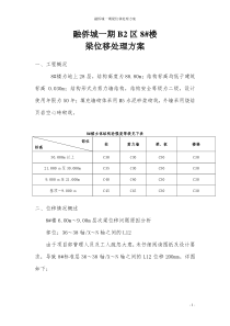 8#梁位移处理方案