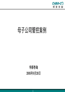 华彩-士商机械—母子公司管控10个案例(108)