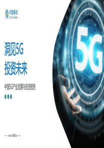 中国移动中国5G产业发展与投资报告2019323页