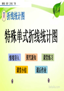 72特殊单式折线统计图ppt课件第七单元折线统计图课件冀教版数学五年级下册课件七彩课堂