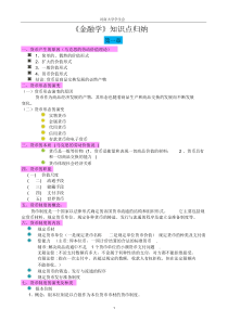 《金融学》知识点归纳