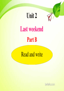 人教PEP英语六年级下册课件pptU2BReadandwrite