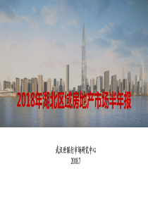 武汉世联行2018年湖北区域房地产市场半年报