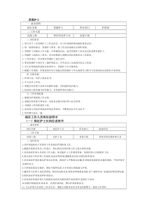 各级护士岗位说明书