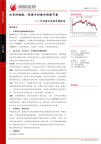 宏观经济宏观专题报告补农村短板他国乡村振兴经验可鉴20180709国联证券25页