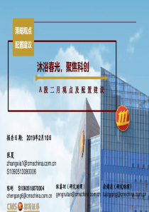 A股二月观点及配置建议沐浴春光聚焦科创20190210招商证券73页