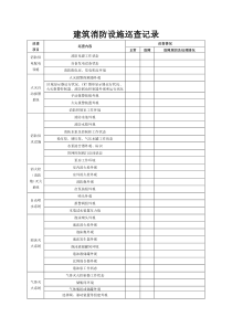 建筑消防设施巡查记录本