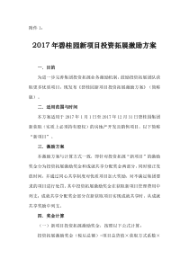 碧桂园新项目投资拓展业务激励方案