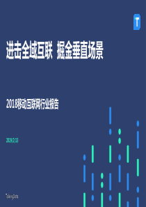 2018年移动互联网行业年度报告TalkingData2019295页